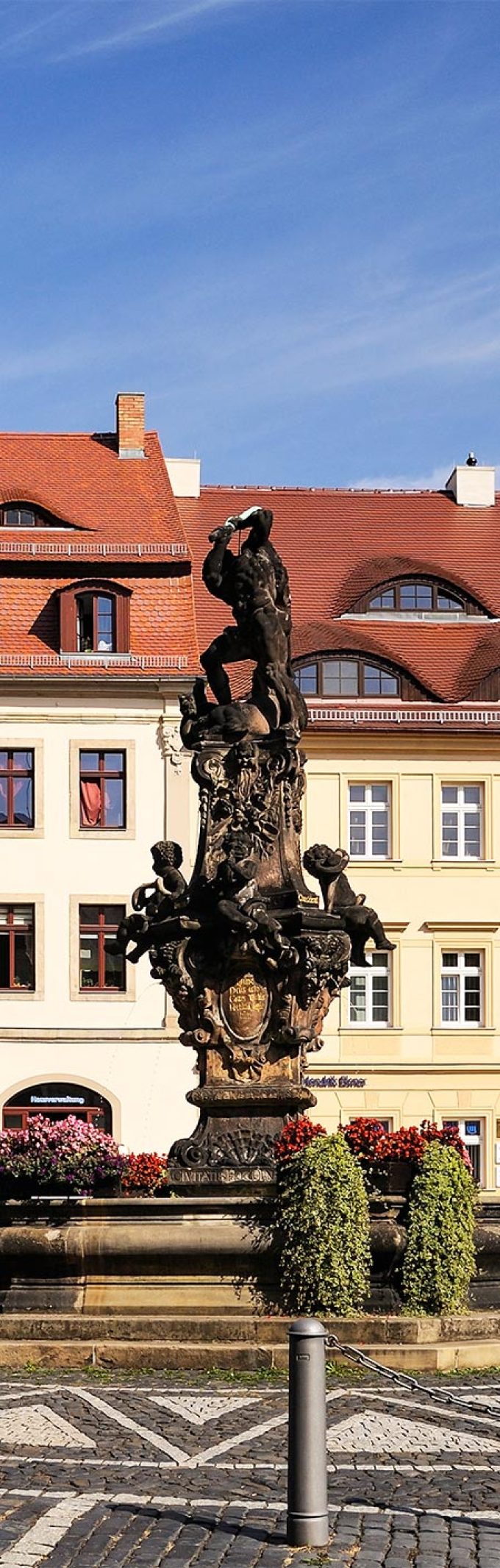 Der Herkulesbrunnen in Zittau